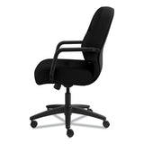 Pillow-soft 2090 Series Managerial Mid-back Swivel-tilt Chair, Supports Up To 300 Lbs., Black Seat-black Back, Black Base