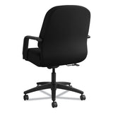 Pillow-soft 2090 Series Managerial Mid-back Swivel-tilt Chair, Supports Up To 300 Lbs., Black Seat-black Back, Black Base