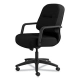 Pillow-soft 2090 Series Managerial Mid-back Swivel-tilt Chair, Supports Up To 300 Lbs., Black Seat-black Back, Black Base