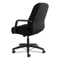 Pillow-soft 2090 Series Managerial Mid-back Swivel-tilt Chair, Supports Up To 300 Lbs., Black Seat-black Back, Black Base