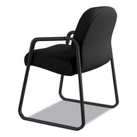 Pillow-soft 2090 Series Guest Arm Chair, 23.25" X 28" X 36", Black Seat-black Back, Black Base