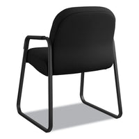 Pillow-soft 2090 Series Guest Arm Chair, 23.25" X 28" X 36", Black Seat-black Back, Black Base