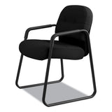 Pillow-soft 2090 Series Guest Arm Chair, 23.25" X 28" X 36", Black Seat-black Back, Black Base