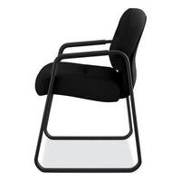 Pillow-soft 2090 Series Guest Arm Chair, 23.25" X 28" X 36", Black Seat-black Back, Black Base