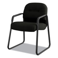Pillow-soft 2090 Series Guest Arm Chair, 31.25" X 35.75" X 36", Black Seat-black Back, Black Base