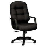 Pillow-soft 2090 Series Executive High-back Swivel-tilt Chair, Supports Up To 300 Lb, 16" To 21" Seat Height, Black