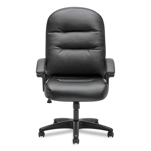 Pillow-soft 2090 Series Executive High-back Swivel-tilt Chair, Supports Up To 250 Lbs., Black Seat-black Back, Black Base