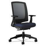 Lota Series Mesh Mid-back Work Chair, Supports Up To 250 Lb, 17.13" To 21.13" Seat Height, Charcoal Seat-back, Black Base