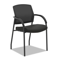 Lota Series Guest Side Chair, 23" X 24.75" X 34.5", Black Seat-black Back, Black Base