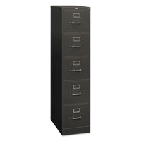 310 Series Five-drawer Full-suspension File, Letter, 15w X 26.5d X 60h, Charcoal