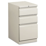 Efficiencies Mobile Box-box-file Pedestal, 15w X 19.88d X 28h, Light Gray