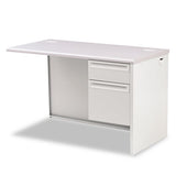 38000 Series Return Pedestal, Box-file, 26.38wx50.38dx31.38h, Left, Silver-lt Gy