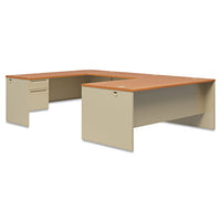 38000 Series Right Pedestal Desk, 72w X 36d X 29.5h, Harvest-putty