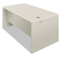 38000 Series Desk Shell, Radius Edge, 60w X 30d X 30h, Silver Mesh-light Gray