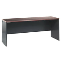 38000 Series Desk Shell, 72w X 36d X 29.5h, Mahogany-charcoal