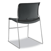 Olson Stacker High Density Chair, Lava Seat-lava Back, Chrome Base, 4-carton