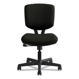 Volt Series Leather Task Chair, Supports Up To 250 Lbs., Black Seat-black Back, Black Base