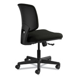 Volt Series Leather Task Chair, Supports Up To 250 Lbs., Black Seat-black Back, Black Base