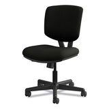 Volt Series Leather Task Chair, Supports Up To 250 Lbs., Black Seat-black Back, Black Base