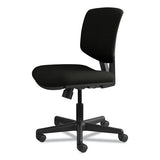 Volt Series Leather Task Chair, Supports Up To 250 Lbs., Black Seat-black Back, Black Base