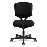 Volt Series Leather Task Chair With Synchro-tilt, Supports Up To 250 Lbs., Black Seat-black Back, Black Base