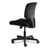 Volt Series Leather Task Chair With Synchro-tilt, Supports Up To 250 Lbs., Black Seat-black Back, Black Base