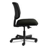 Volt Series Leather Task Chair With Synchro-tilt, Supports Up To 250 Lbs., Black Seat-black Back, Black Base