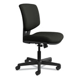 Volt Series Leather Task Chair With Synchro-tilt, Supports Up To 250 Lbs., Black Seat-black Back, Black Base