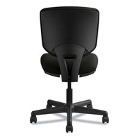 Volt Series Leather Task Chair With Synchro-tilt, Supports Up To 250 Lbs., Black Seat-black Back, Black Base