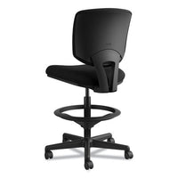 Volt Series Adjustable Task Stool, 32.38" Seat Height, Supports Up To 275 Lbs., Black Seat-black Back, Black Base