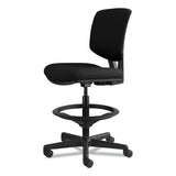 Volt Series Adjustable Task Stool, 32.38" Seat Height, Supports Up To 275 Lbs., Black Seat-black Back, Black Base