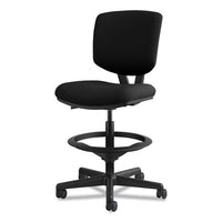 Volt Series Adjustable Task Stool, 32.38" Seat Height, Supports Up To 275 Lbs., Black Seat-black Back, Black Base