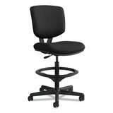 Volt Series Adjustable Task Stool, 32.38" Seat Height, Supports Up To 275 Lbs., Black Seat-black Back, Black Base