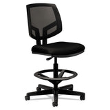 Volt Series Mesh Back Adjustable Task Stool, 32.38" Seat Height, Up To 275 Lbs., Black Seat-black Back, Black Base