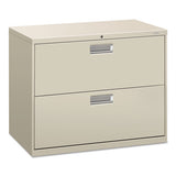 600 Series Two-drawer Lateral File, 36w X 18d X 28h, Light Gray