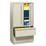 700 Series Lateral File With Storage Cabinet, 36w X 18d X 64.25h, Light Gray