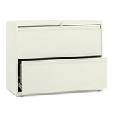 Brigade 800 Series Lateral File, 2 Legal-letter-size File Drawers, Black, 36" X 18" X 28"