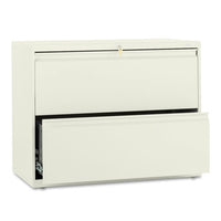 Brigade 800 Series Lateral File, 2 Legal-letter-size File Drawers, Light Gray, 36" X 18" X 28"