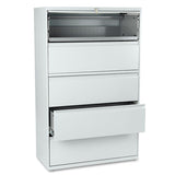 Brigade 800 Series Lateral File, 2 Legal-letter-size File Drawers, Charcoal, 36" X 18" X 28"