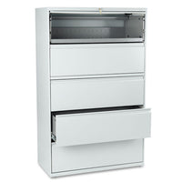 Brigade 800 Series Lateral File, 2 Legal-letter-size File Drawers, Charcoal, 42" X 18" X 28"