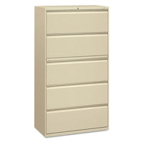 Brigade 800 Series Lateral File, 2 Legal-letter-size File Drawers, Charcoal, 42" X 18" X 28"
