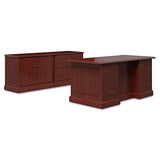 94000 Series Double Pedestal Desk, 60w X 30d X 29.5h, Mahogany