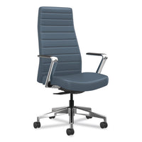 Cofi Executive High Back Chair, Supports Up To 300 Lb,15.5 To 20.5 Seat Height, Nimbus Seat/back, Polished Aluminum Base