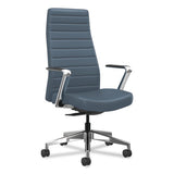 Cofi Executive High Back Chair, Supports Up To 300 Lb,15.5 To 20.5 Seat Height, Nimbus Seat/back, Polished Aluminum Base
