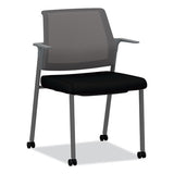 Cipher Mesh Back Guest Chair, 24.25" X 24.13" X 33.5", Black Seat, Charcoal Back, Charcoal Base, Ships In 7-10 Business Days