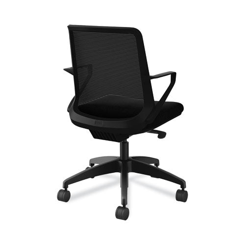 Cliq Office Chair, Supports Up To 300 Lb, 17" To 22" Seat Height, Black Seat/back, Black Base, Ships In 7-10 Business Days