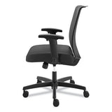 Convergence Mid-back Task Chair With Swivel-tilt Control, Supports Up To 275 Lbs, Vinyl, Black Seat-back, Black Base