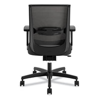 Convergence Mid-back Task Chair With Swivel-tilt Control, Supports Up To 275 Lbs, Vinyl, Black Seat-back, Black Base