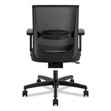 Convergence Mid-back Task Chair With Swivel-tilt Control, Supports Up To 275 Lbs, Vinyl, Black Seat-back, Black Base