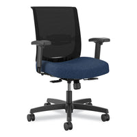 Convergence Mid-back Task Chair, Up To 275lb, 16.5" To 21" Seat Ht, Navy Seat, Black Back/frame, Ships In 7-10 Bus Days